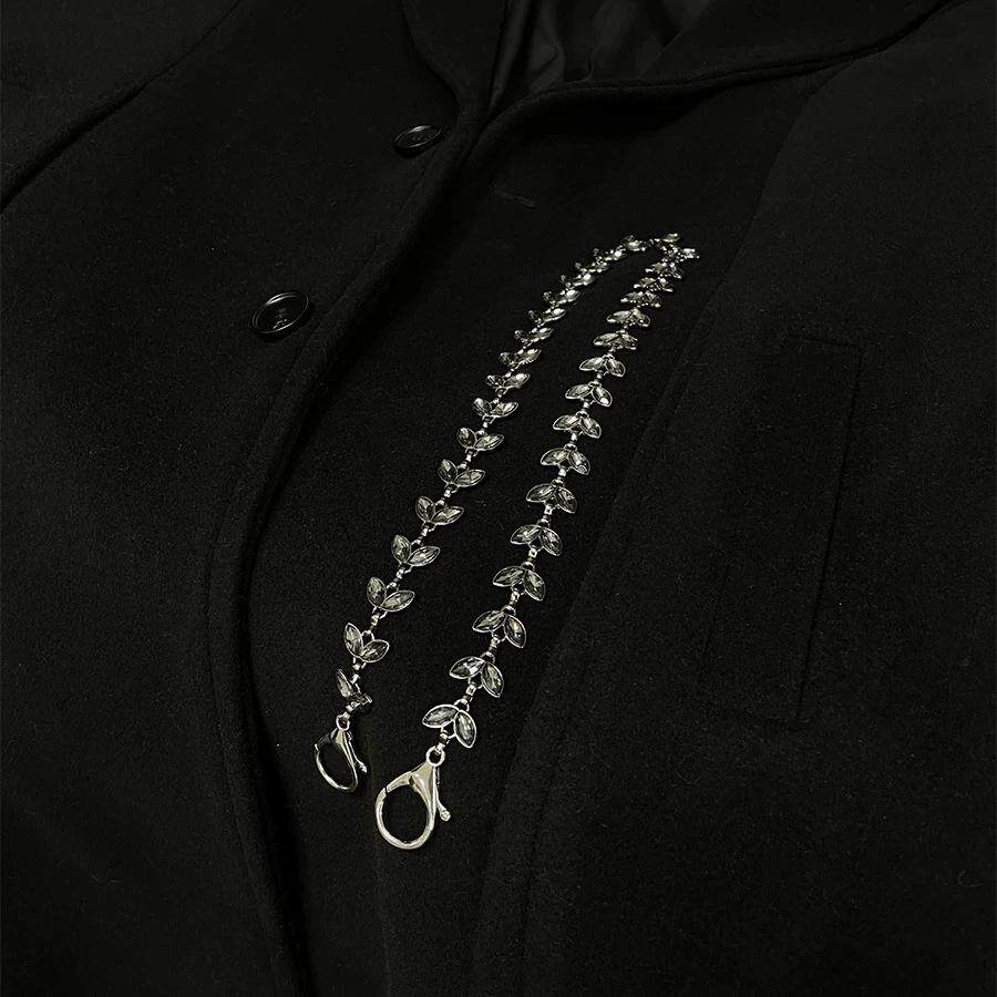 JCAESAR BLACK CIRRUS TRPUSERSCHAIN 黑藤蔓宝石裤链