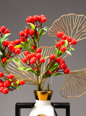 过新年摆件陶瓷轻奢中式客厅桌面