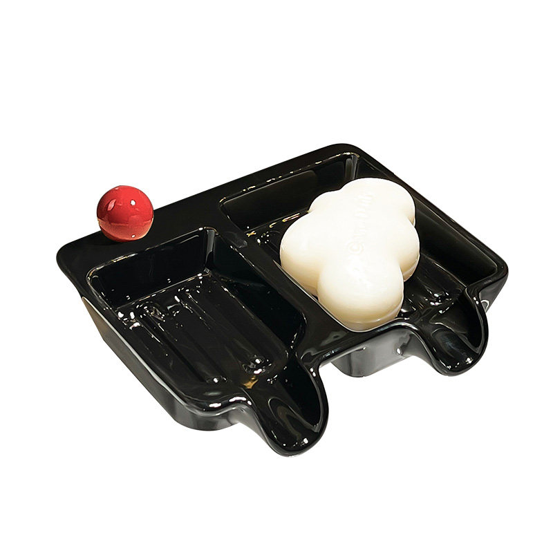 创意陶瓷肥皂盒免打孔香皂盒皂碟排水沥水卫生间收纳置物浴室家用,淘宝优惠券,粉丝福利购,淘宝优惠卷