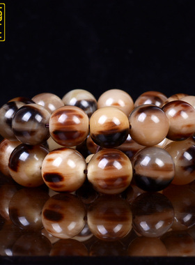 正宗天然西藏牦牛角手串佛珠念珠