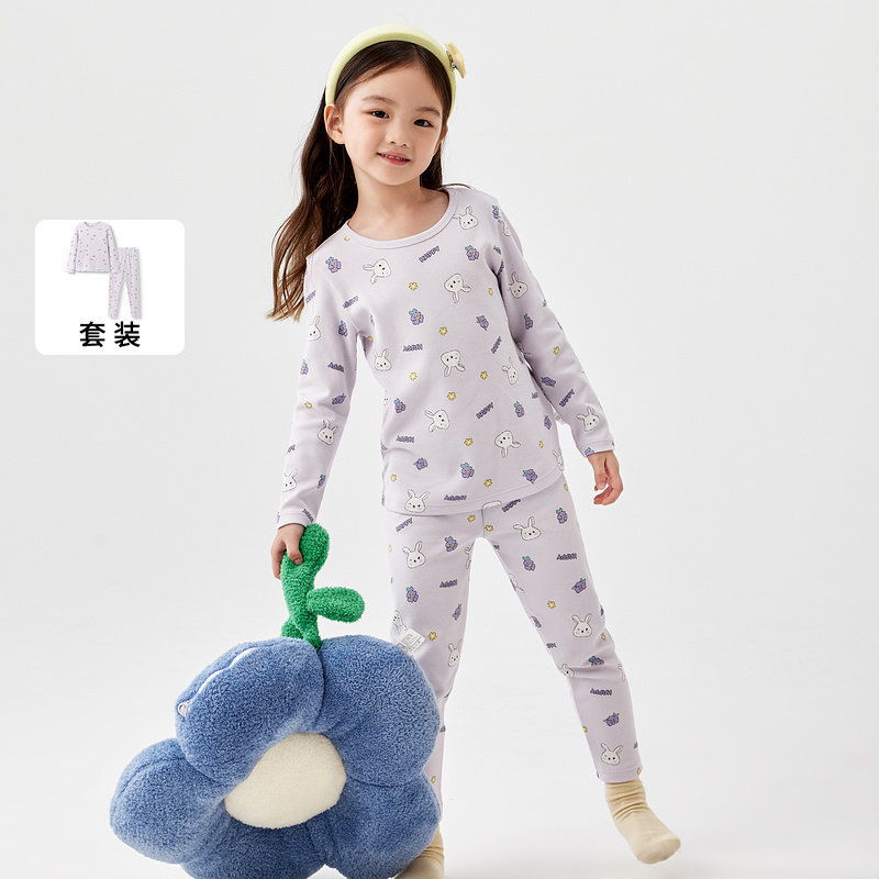 巴拉巴拉儿童秋衣秋裤套装棉女童保暖内衣秋冬加厚中小童打底睡衣,淘宝优惠券,粉丝福利购,淘宝优惠卷