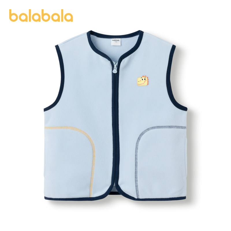 巴拉巴拉童装宝宝保暖背心冬季加厚摇粒绒儿童马甲男女童加绒外穿,淘宝优惠券,粉丝福利购,淘宝优惠卷