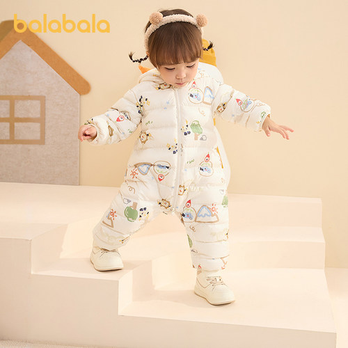 巴拉巴拉儿童轻薄羽绒服男女童冬季连体衣2026新款造型可爱时尚萌 - 图1