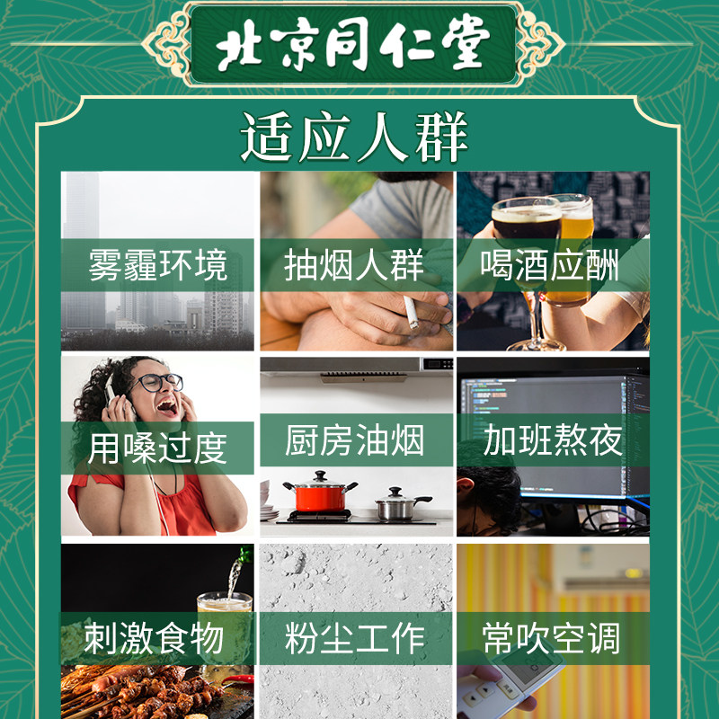 同仁堂胖大海罗汉果茶枇杷 种善堂大药房养生茶