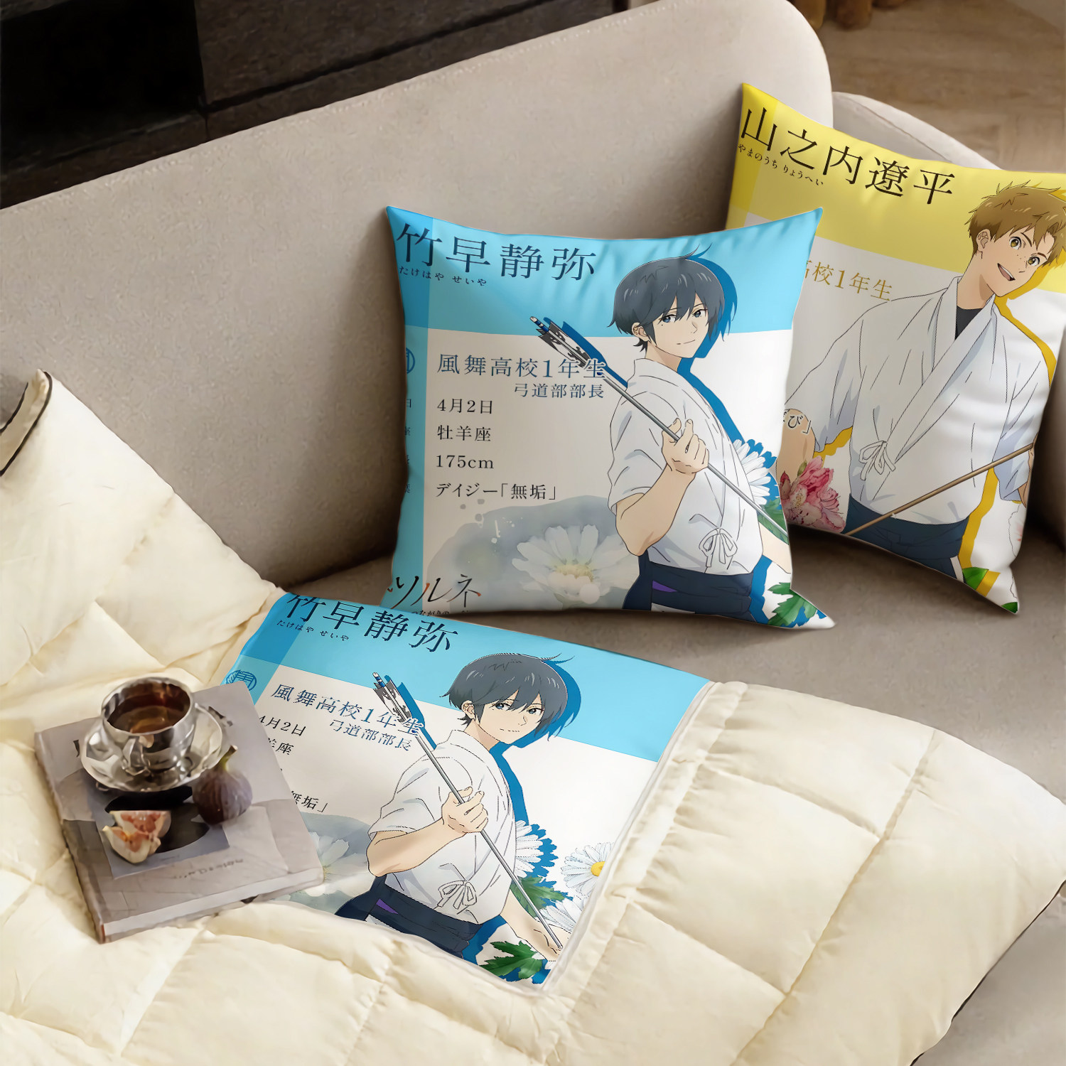 弦音风舞高中弓道部抱枕超软两用多功能空调被办公抱枕被热血动漫,淘宝优惠券,粉丝福利购,淘宝优惠卷