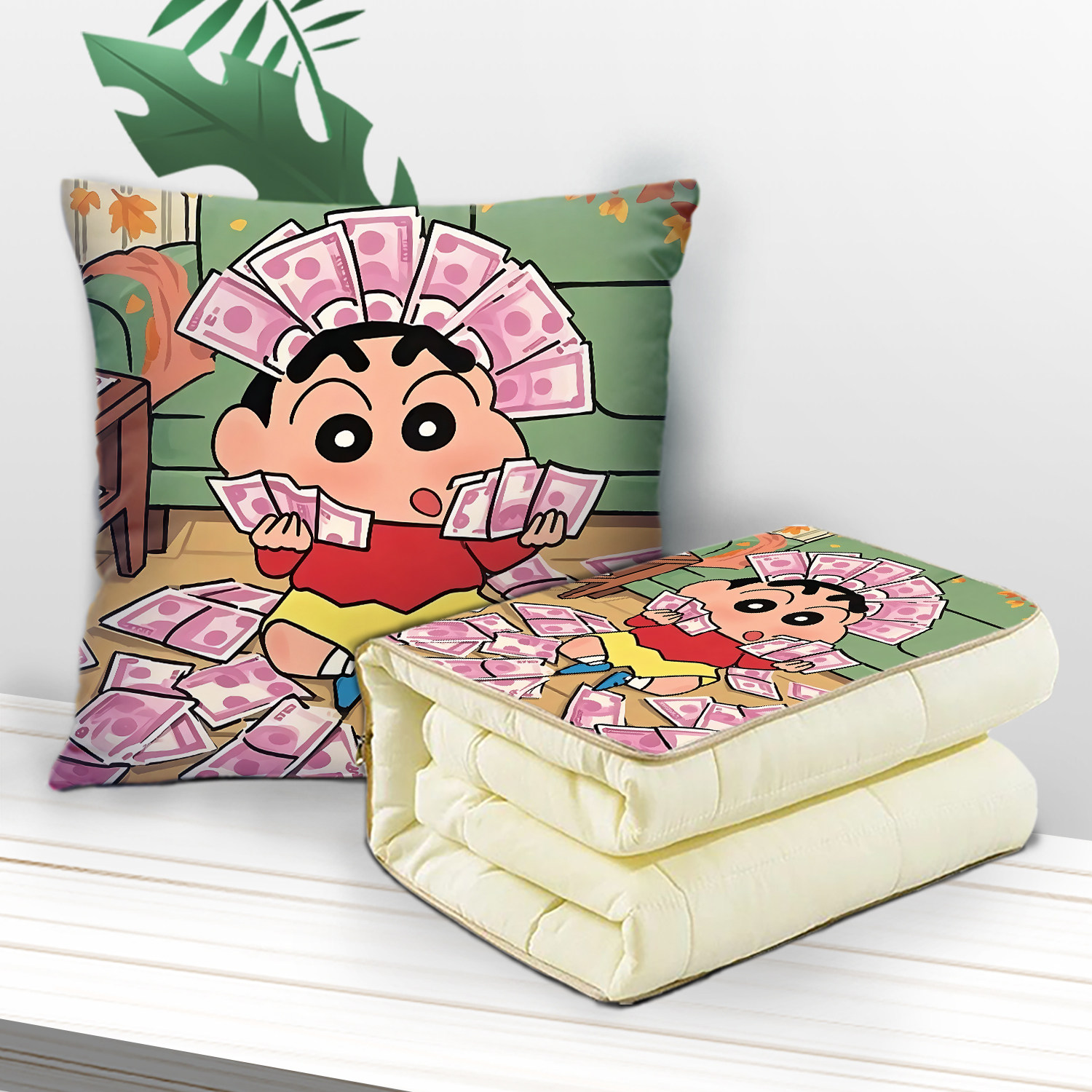 蜡笔小新抱枕被两用多功能空调被办公室午睡枕头被宿舍被子,淘宝优惠券,粉丝福利购,淘宝优惠卷