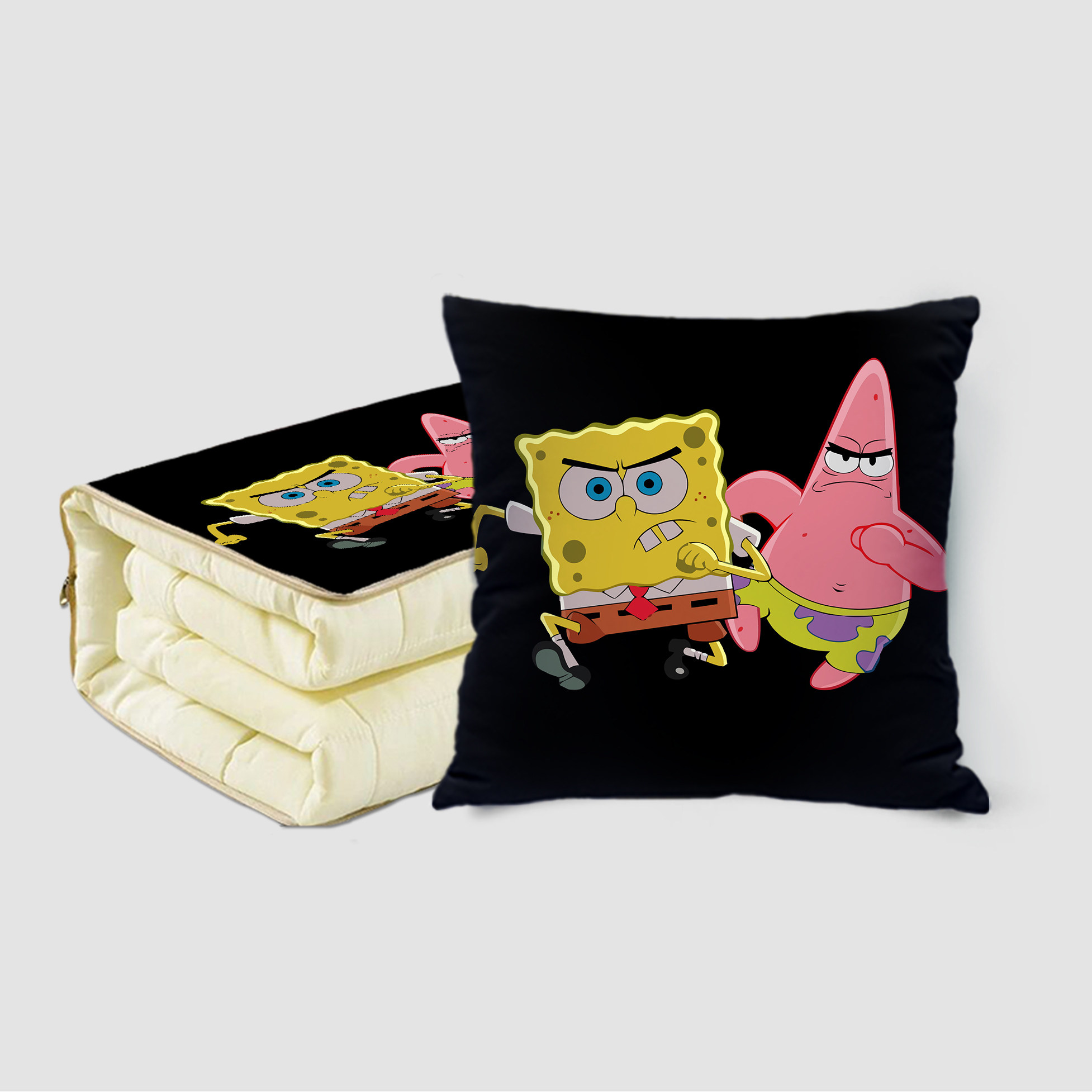 海绵宝宝2抱枕被两用多功能空调被办公室抱枕毛毯二合一宿舍被子,淘宝优惠券,粉丝福利购,淘宝优惠卷