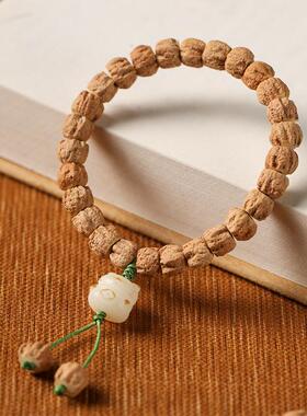 国风小清新百香籽直切桶珠手链治愈系菩提猫咪猫爪穗子单圈手链
