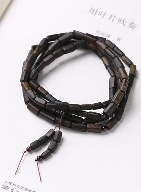 原创达拉干沉香手串 随形珠多圈文艺素款男女款手链 原创老料佛珠