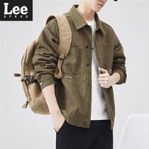 Lee Dprre Jacket Man American Retro Tooling Denim Jacket Men Loose Big Code Autumn Winter New 100 lap