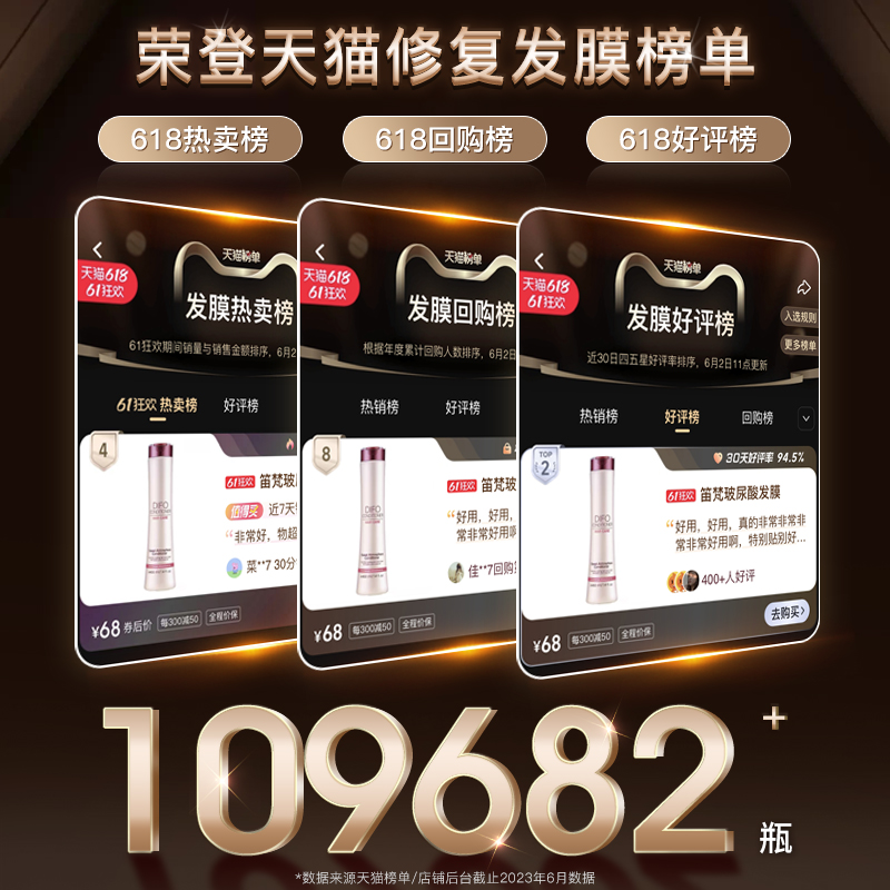 笛梵玻尿酸保湿修复改善正品护发素 笛梵其它护发