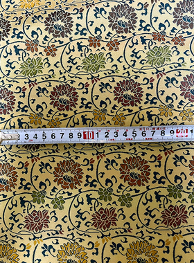 中国风缠枝莲纹提花布料
