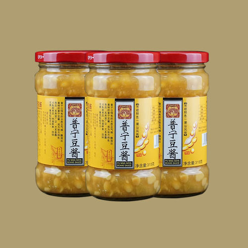 潮家庄正宗潮汕特产普宁豆酱315g农家酱砂锅粥黄豆酱焖鱼炒菜家用 - 图0