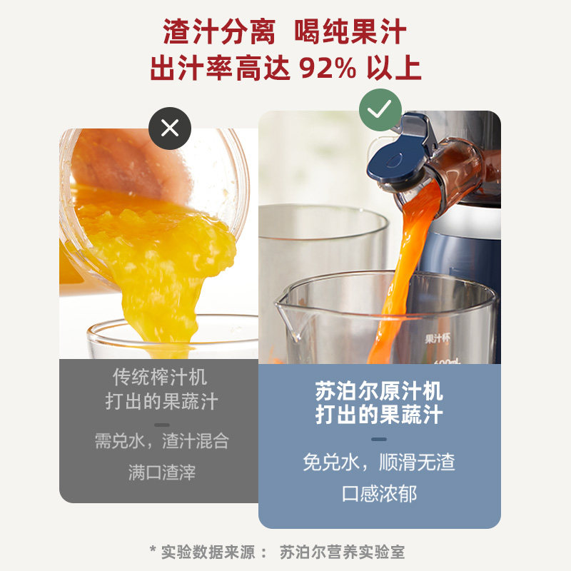 苏泊尔家用渣汁分离电动小型原汁机 苏泊尔鑫三荣榨汁机