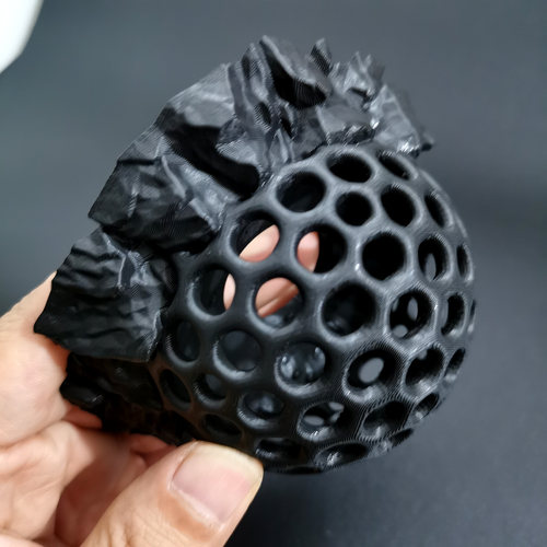 加粗镂空半球孔雀鱼躲避屋岩石躲避屋鱼缸装饰观赏虾繁殖窝3D打印 - 图0