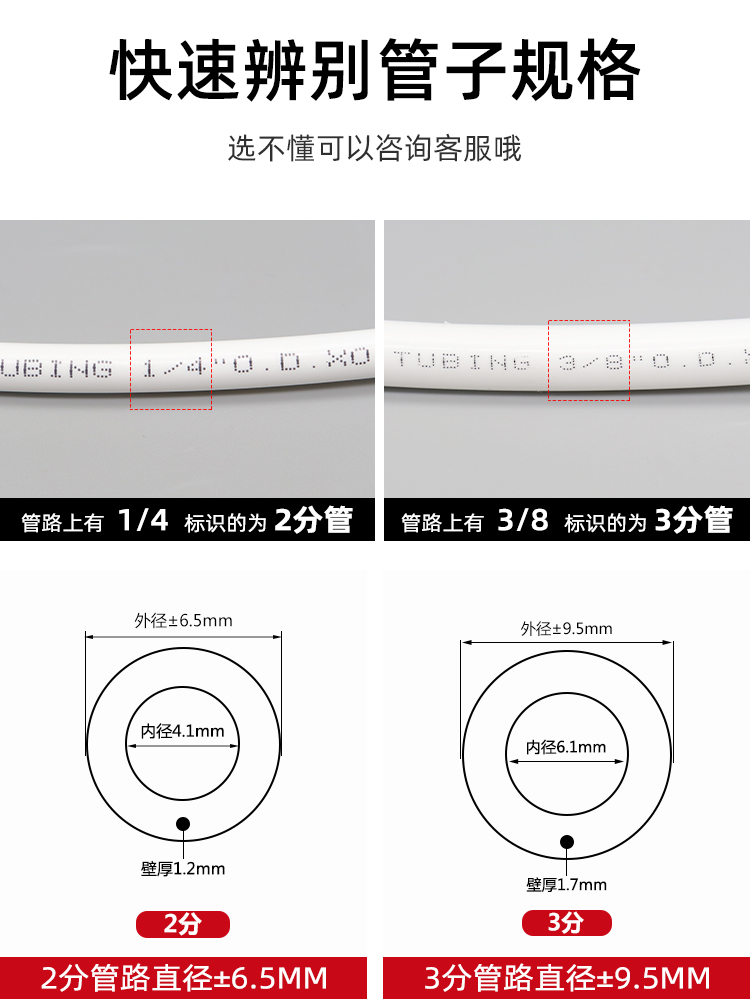 净水器接头2分3分快接头免卡转换直通弯头三通球阀纯水机水管配件 - 图1