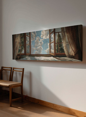 布纸有爱中古风原创风景装饰画
