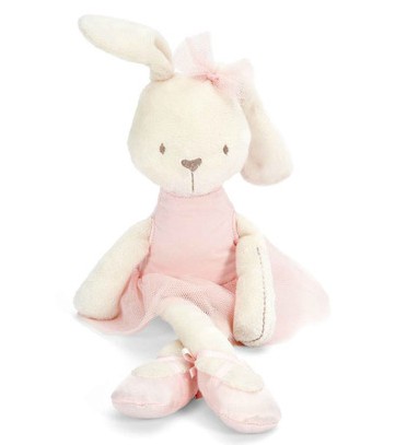 英国不对称兔子玩偶毛绒玩具芭蕾舞兔子宝宝安抚陪睡娃娃抓娃娃机 - 图3
