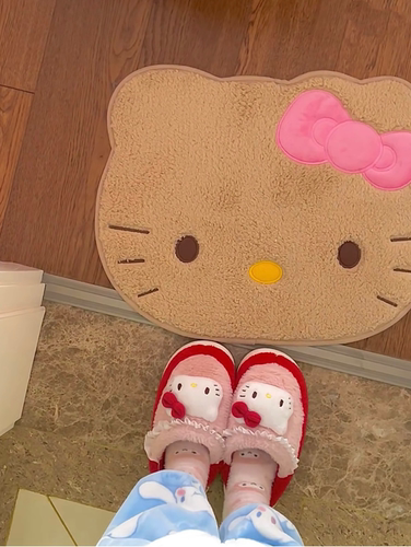 家用可爱卡通猫地垫门我是卫浴厕所客厅入户门口吸水地毯脚垫防滑 - 图1