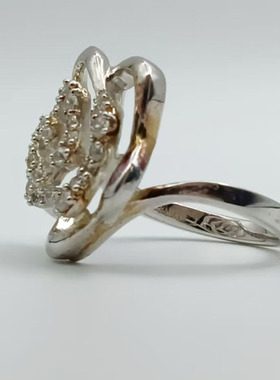 五角星吊坠戒指耳环铜镀白金项链