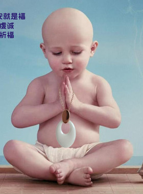 平安扣精密陶瓷s925银玫瑰金项链