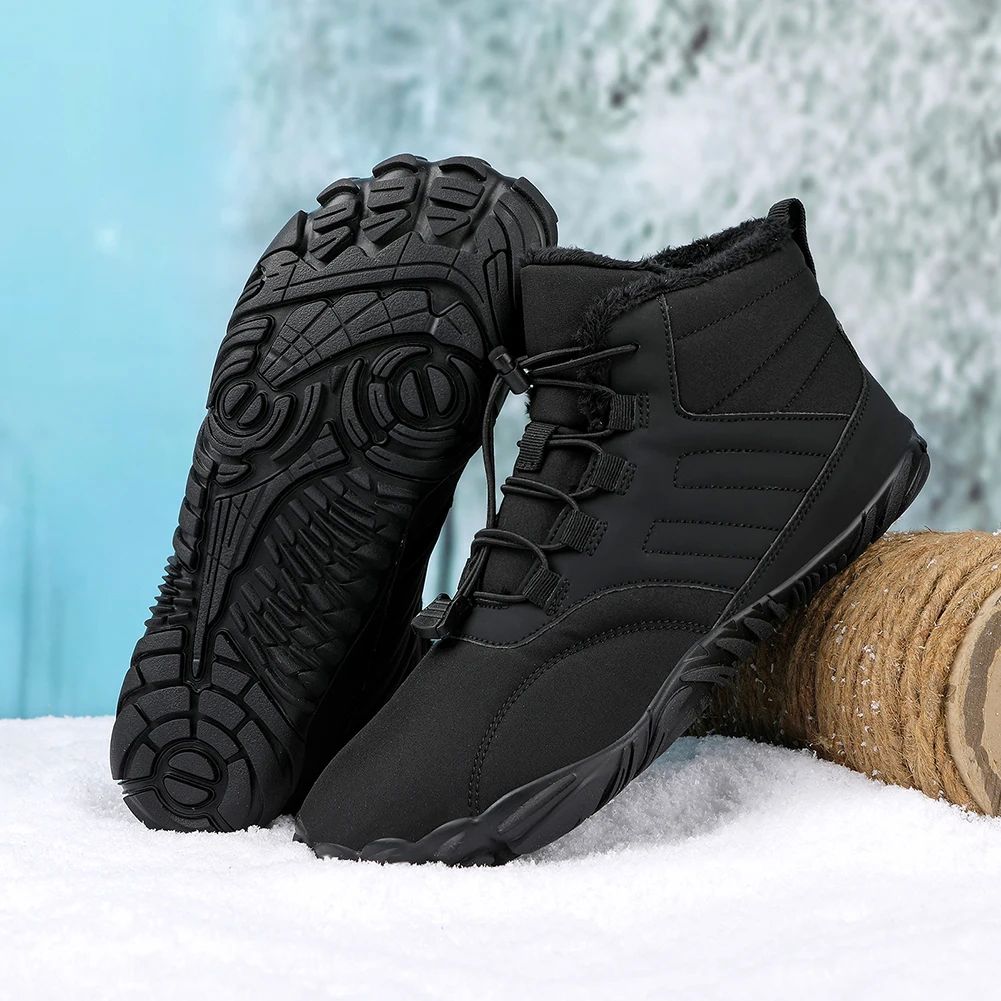 Winter Snow Boots For Men Women Barefoot Shoes Keep Warm Run