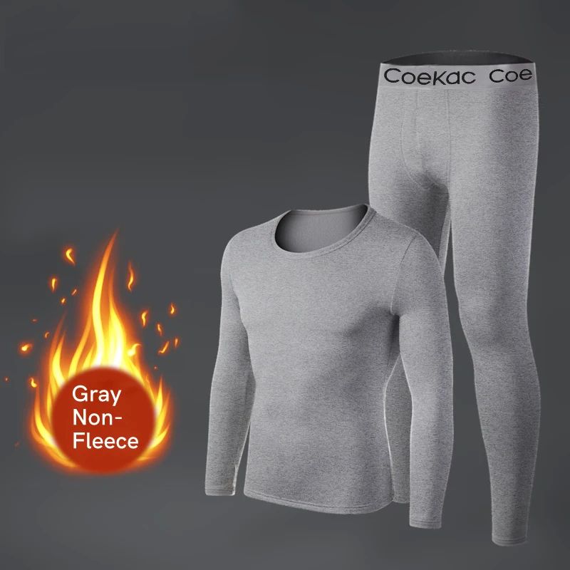 Long Johns Thermal Underwear for Men Fleece Lined Base Layer - 图1