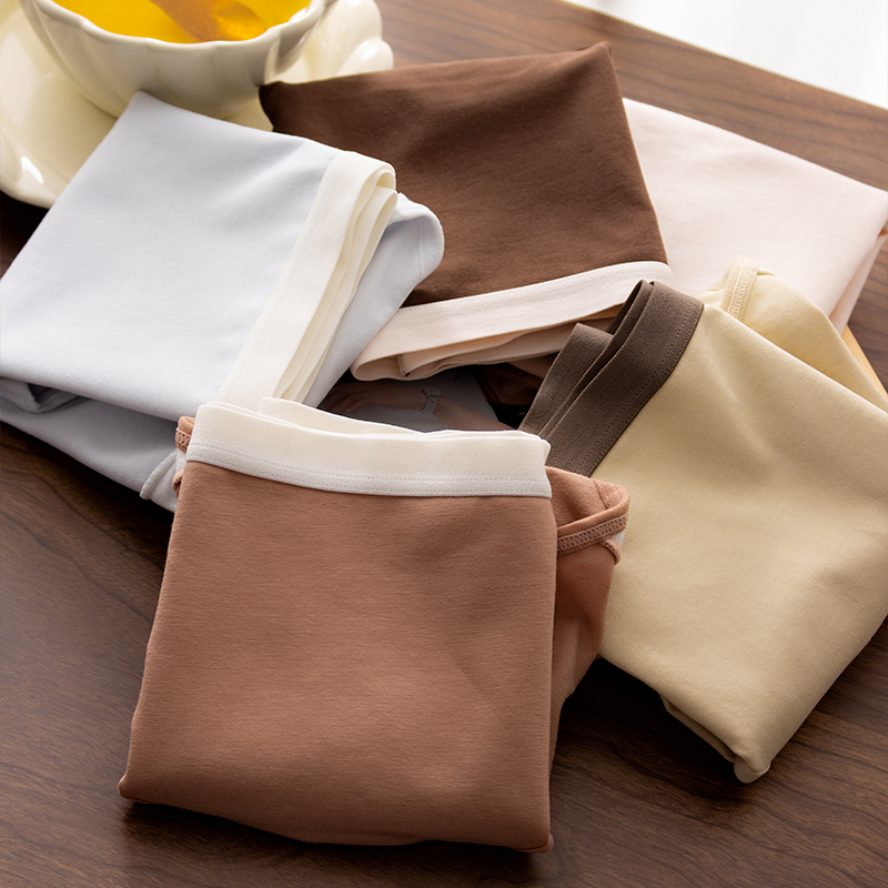 纯色简约7A级抑菌纯棉内裤女中腰包臀舒适柔软透气新疆棉三角裤头 - 图1