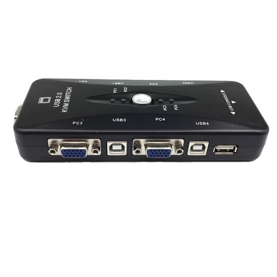 Kvm switch four in and one out HD conversion