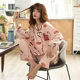 Pure cotton junior middle and late spring and autumn long-sleeved suit home clothes