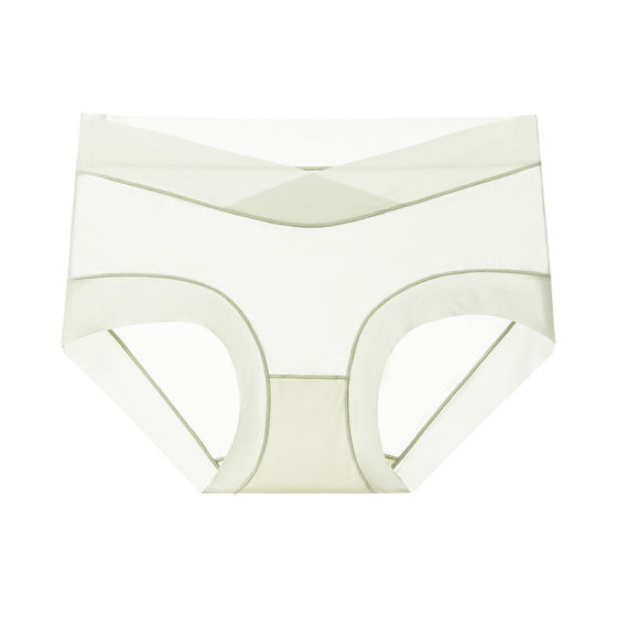 Maternity panties, summer thin, mid- and late-pregnancy antibacterial low-waist, traceless ice silk, large-size mask pants for early pregnancy