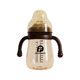 Newborn baby anti-flatulence glass bottle for drinking milk and water, anti-choking, small newborn baby 0 to 3-6 months, imitation breast milk