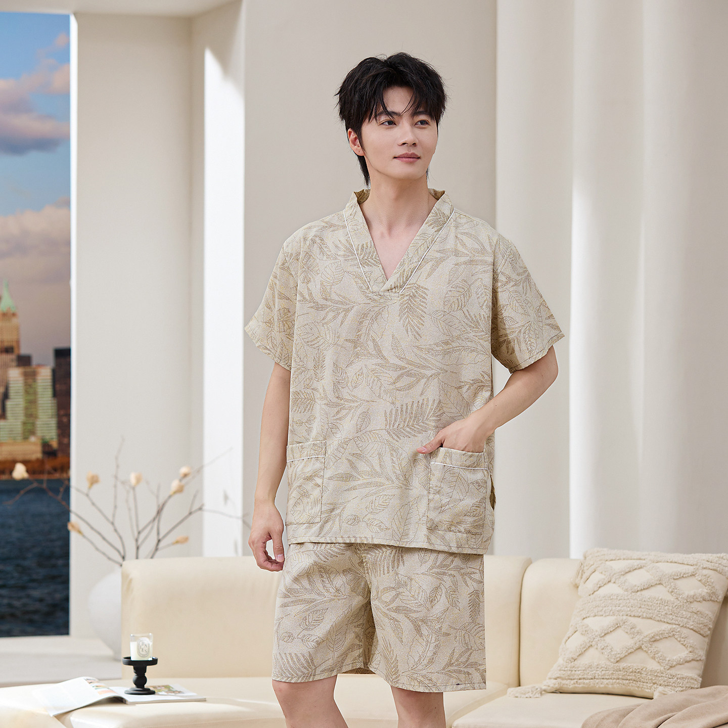 汗蒸服2025新款纯棉女胸部双层男款桑拿按摩服情侣大码浴服家居服,淘宝优惠券,粉丝福利购,淘宝优惠卷