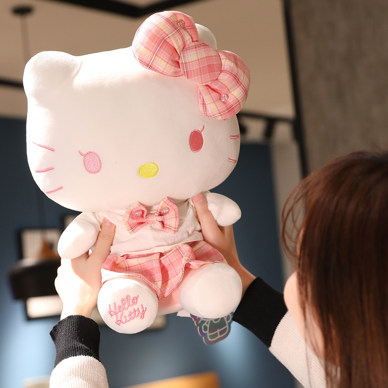 正版hello kitty毛绒玩具创意凯蒂猫娃娃公仔挂件玩偶生日礼物 - 图1