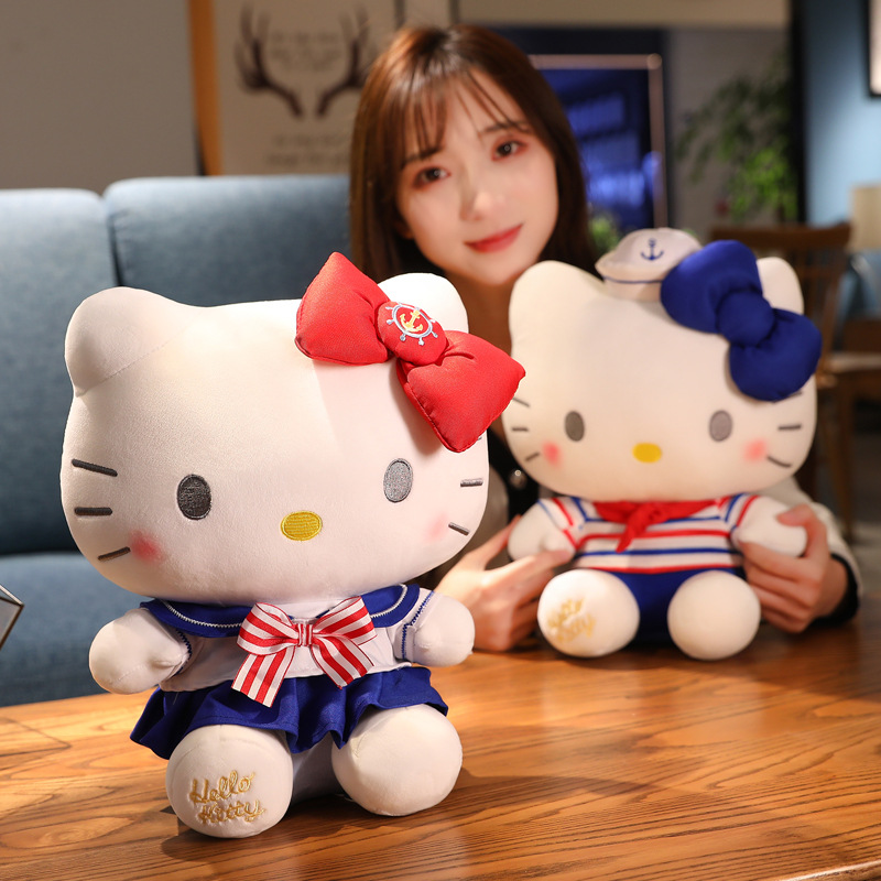 正版hello kitty毛绒玩具创意凯蒂猫娃娃公仔挂件玩偶生日礼物 - 图2