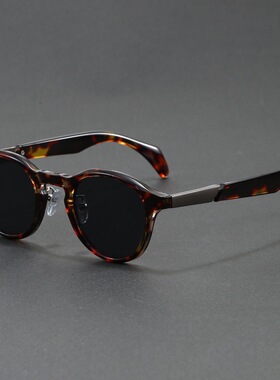 2026新款复古潮日系圆形太阳镜小众潮流个性男时尚女防紫外线墨镜