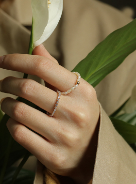 巴洛克珍珠大码时尚个性风戒指