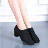 Учитель для взрослых латинских танцевальных туфель середина -Хелс мягкий дно оксфордский танцевальный танце