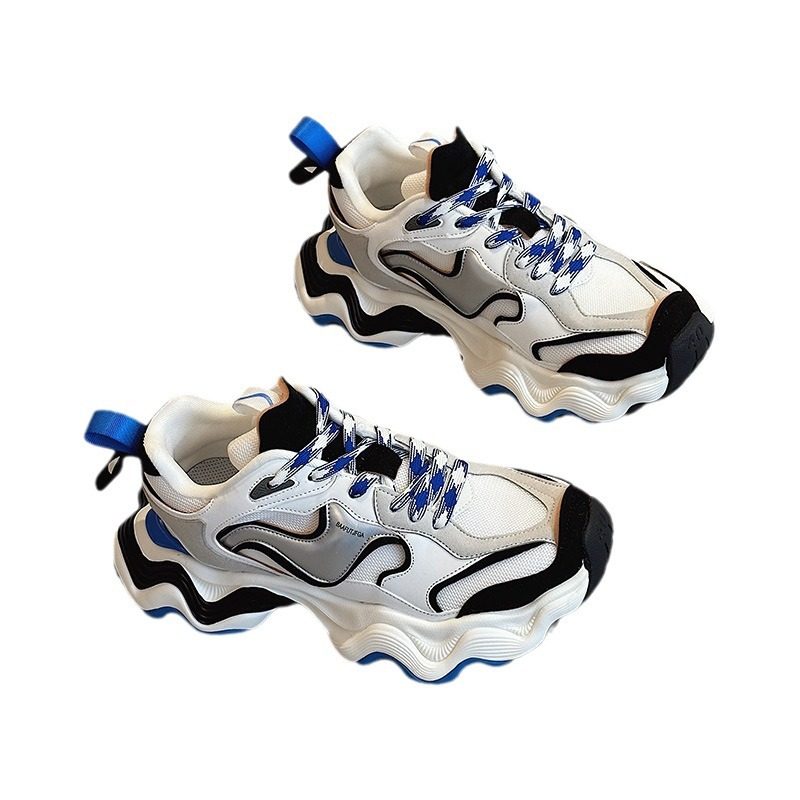 小众波浪底老爹鞋男潮ins巴黎5XL鞋增高厚底情侣做旧脏脏运动鞋女,淘宝优惠券,粉丝福利购,淘宝优惠卷