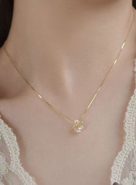 小天鹅吊坠925银项链女