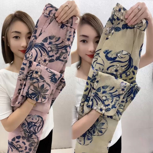 Fresh nine-point casual pants for women in summer