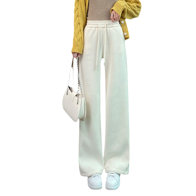 清仓捡漏～雪尼尔灯芯绒阔腿裤女春秋窄版直筒女裤冬季加绒裤子潮,淘宝优惠券,粉丝福利购,淘宝优惠卷