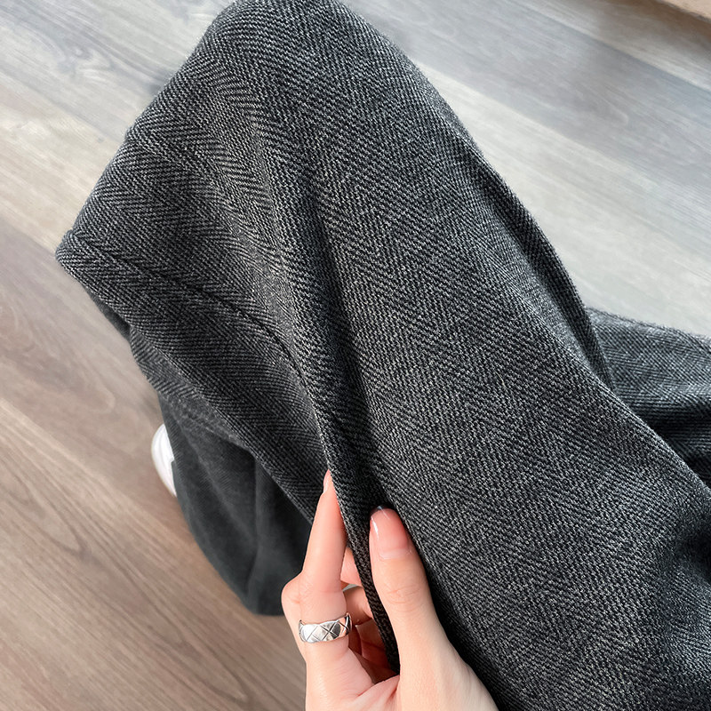 清仓捡漏～加绒毛呢裤子女秋冬阔腿裤女直筒运动休闲裤开叉香蕉裤,淘宝优惠券,粉丝福利购,淘宝优惠卷