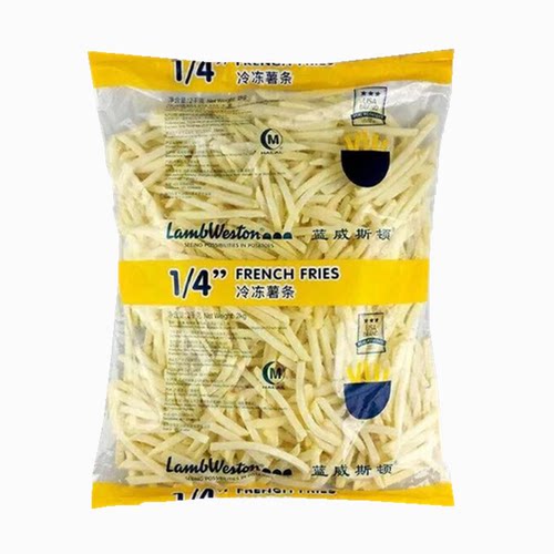 蓝威斯顿LS500薯条1/4直薯条LS308粗3/8薯条2kg/包系列区域内包邮 - 图3