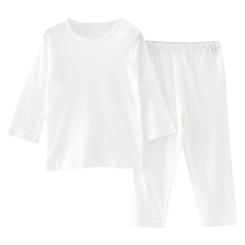 儿童长袖套装男童睡衣薄款婴儿夏装女宝宝竹纤维内衣幼儿空调服,淘宝优惠券,粉丝福利购,淘宝优惠卷