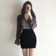 Summer tight hip-hugging skirt high-waisted OL slimming skirt