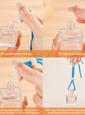 日本ぜいた跨境车载汽车香水挂件