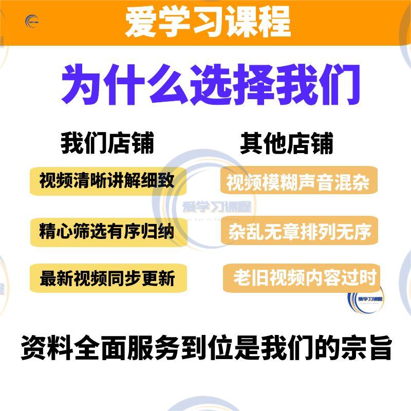 英语零基础自学教程速成音标/语法/口语全套学习教学课程培训视频