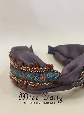 missdaily波西米亚刺绣流苏发箍