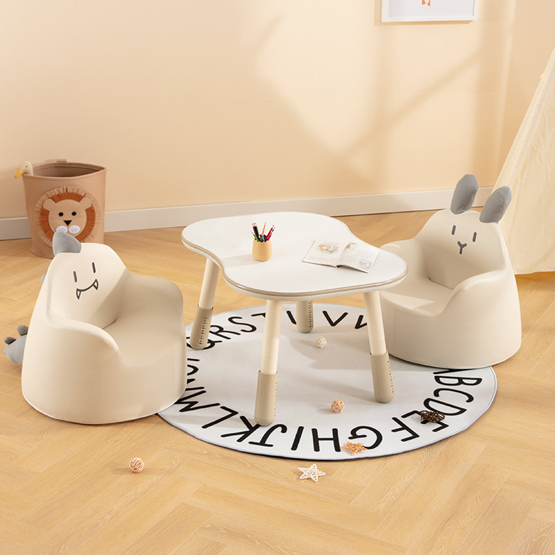 南希儿童双人花生桌四叶草宝宝桌六档升降调节涂鸦画画婴儿阅读桌,淘宝优惠券,粉丝福利购,淘宝优惠卷